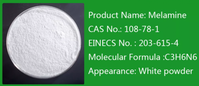 Karton %99.8 Melamin Kristal Toz Endüstriyel Sınıf CAS 9003-08-1 0