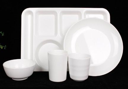 İyi bir fiyat. Özel Beyaz Renkli Melamine Masa Cihazları Ramen için Büyük Plastik Mutfak Hizmet Kaseleri çevrimiçi