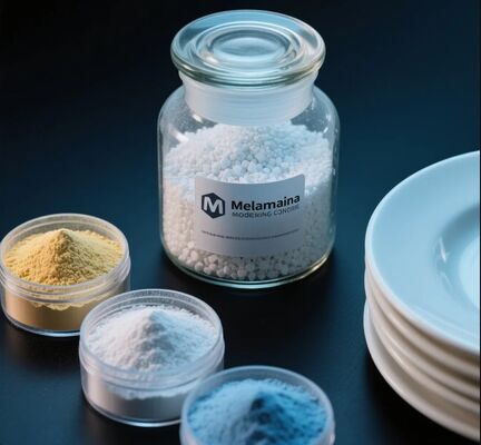 İyi bir fiyat. Geliştirilmiş Dayanıklılık Çevre Dostu Yüksek Çizilme Direnci Melamin Kalıplama Tozu Amino Kalıplama Bileşiği çevrimiçi