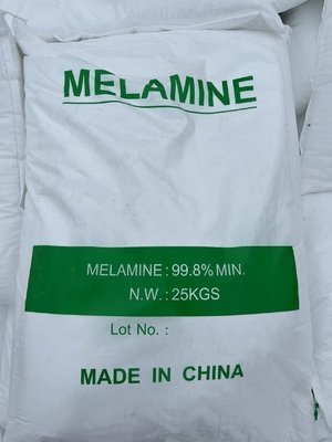 İyi bir fiyat. Kontrplak MMC Cam Tozu Yapımı İçin 25kg% 99.8 Saf Melamin Tozu çevrimiçi